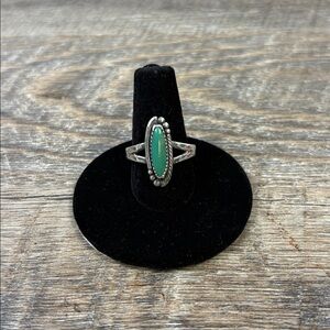 Bell Trading Post Sterling Silver Turquoise Ring | 6.5–7 | Southwestern Vintage